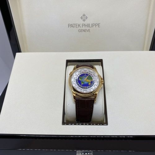 Patek Philippe (*) Neuwertige, extrem seltene Genfer Armbanduhr "World Time Map"&hellip;