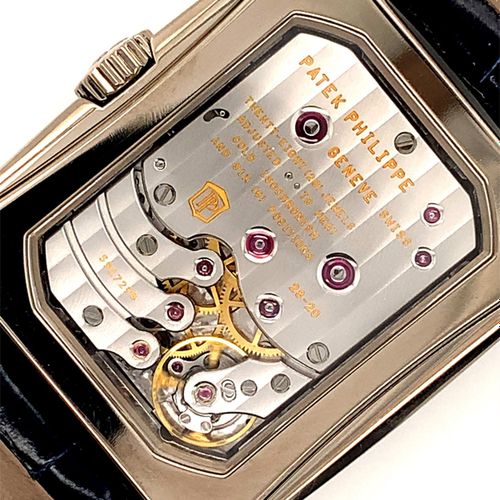Patek Philippe Neuwertige Genfer Armbanduhr mit Datum, Wochentags- und 8-Tage Ga&hellip;