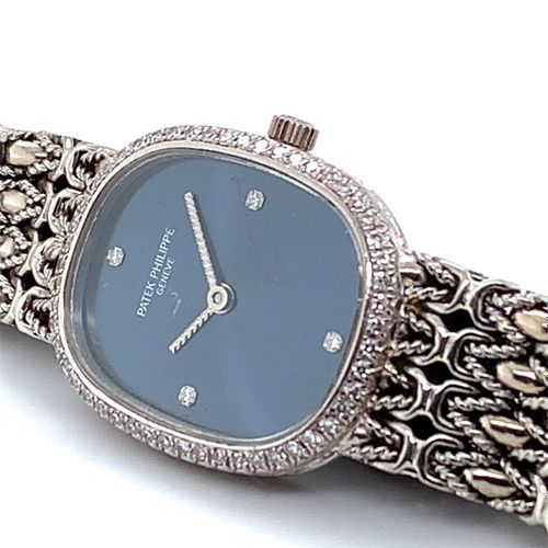 Patek Philippe Elegante Genfer Damenarmbanduhr "Ellipse D'Or" mit diamantbesetzt&hellip;