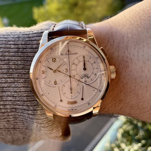 Jaeger-LeCoultre Neuwertiger, spektakulärer Eindrücker-Chronograph mit Regulator&hellip;