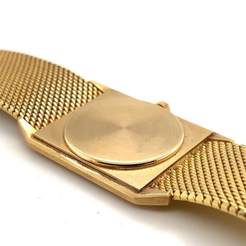 Patek Philippe Elegante Genfer Vintage Armbanduhr mit integriertem 18Kt Gold Mil&hellip;