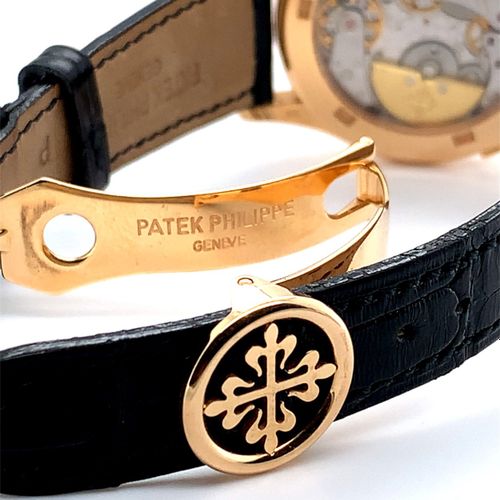 Patek Philippe Elegante Genfer Armbanduhr mit Weltzeitindikation, verkauft im No&hellip;
