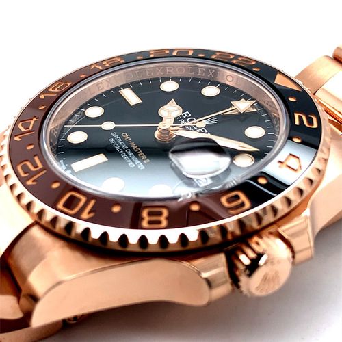 Rolex Nahezu neuwertige Armbanduhr mit zweifarbiger Lunette, 24h-Anzeige und Dat&hellip;