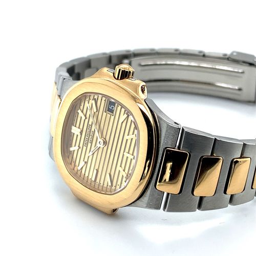 Patek Philippe Elegante Genfer Bi-Color Armbanduhr mit Datum, PPC Stammbuchauszu&hellip;