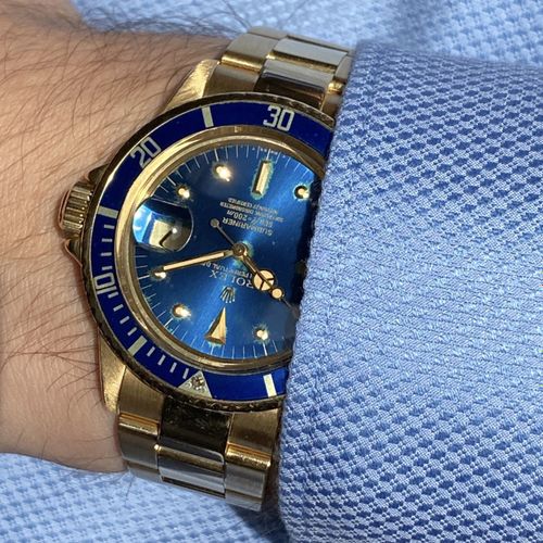 Rolex (*) Seltene, charismatische Vintage Taucherarmbanduhr im 18Kt Goldgehäuse &hellip;