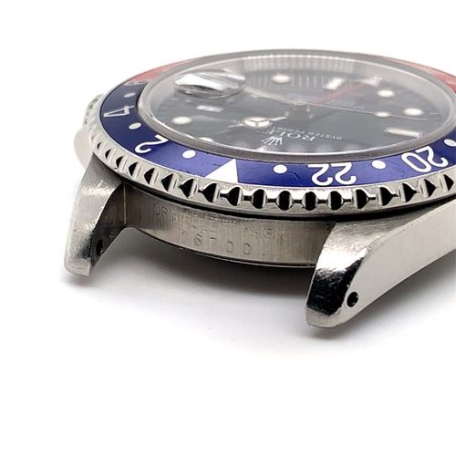 Rolex (*) 非常抢手的腕表，带有 "Pepsi "表圈，24小时显示，日期，打孔的原始证书和后来的原始盒子

，机芯编号5367803，编号16700，&hellip;