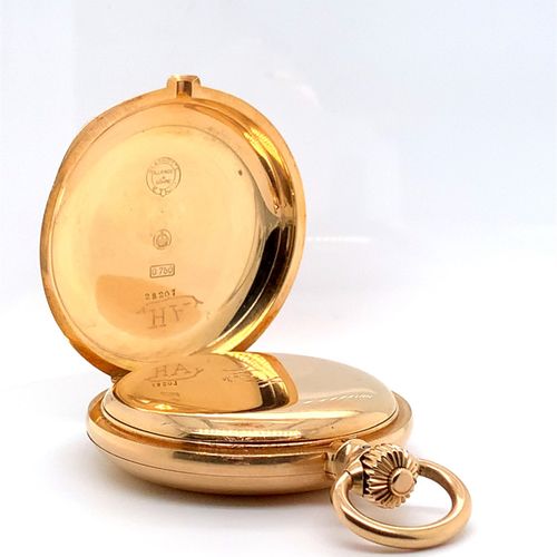 Lange & Söhne A heavy Glashuette hunting case pocket watch - lever chronometer, &hellip;