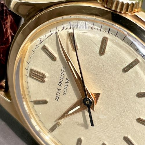 Patek Philippe An elegant and rare vintage Geneva wristwatch with centre seconds&hellip;