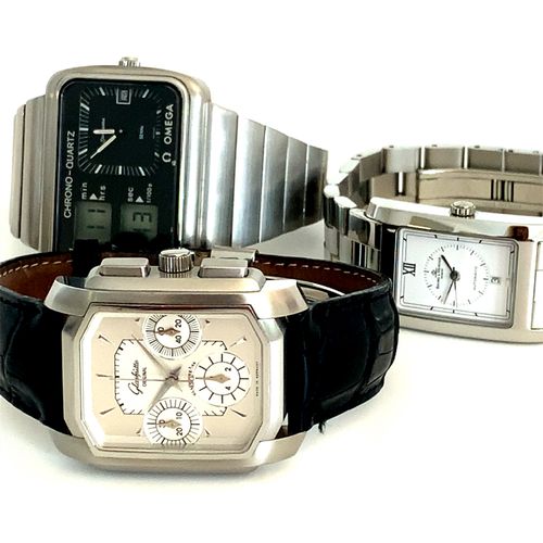 Glashütte Original A collection of 3 wristwatches An attractive Glashuette wrist&hellip;