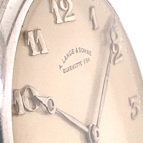 Lange & Söhne 极为罕见的格拉苏蒂怀表，所谓的 "开放式骑士表"，铂金表壳，1936年以1350帝国马克售出--总共有A.Lange & Söhne&hellip;