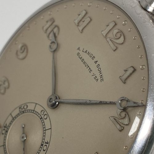 Lange & Söhne Extrêmement rare, montre de poche plate de Glashütte, dite "montre&hellip;