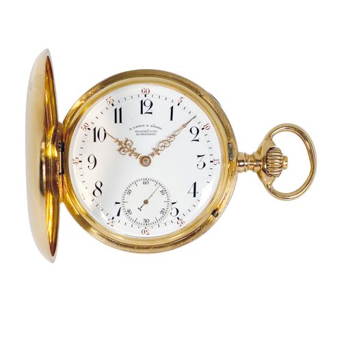 Lange & Söhne A fine Glashuette hunting case pocket watch, made for the Japanese&hellip;