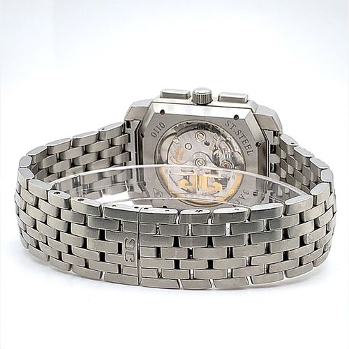 Glashütte Karrée Chronograph Belle et lourde montre bracelet Glashütte avec chro&hellip;