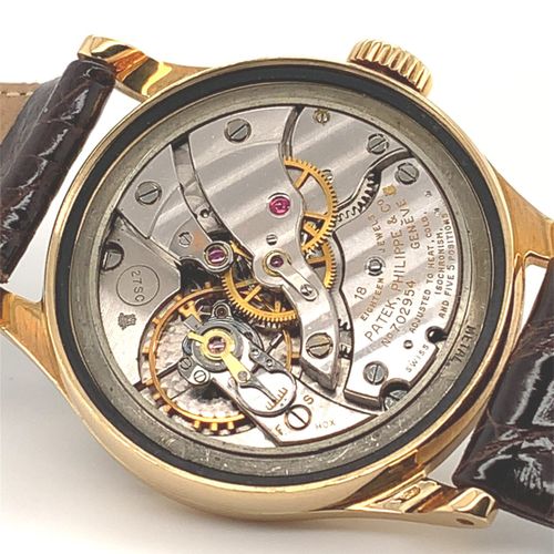Patek Philippe An elegant and rare vintage Geneva wristwatch with centre seconds&hellip;