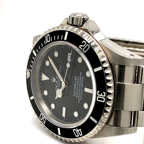 Rolex (*) 有吸引力的潜水员腕表，带日期--带原包装盒、打孔的原证书、小册子、劳力士皮卡盒和劳力士印章 Tag

Werknr. 3 9581285, &hellip;