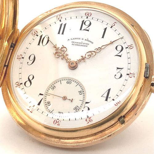 Lange & Söhne A fine Glashuette hunting case pocket watch, made for the Japanese&hellip;