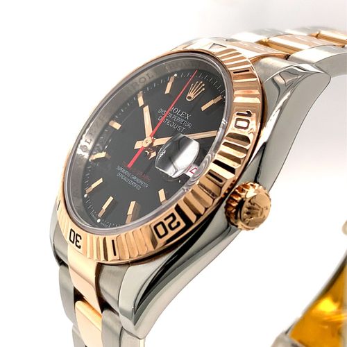 Rolex Sehr attraktive, nahezu neuwertige Bi-Color Armbanduhr mit roter Zentralse&hellip;