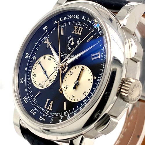 A. Lange & Söhne Pesado reloj de pulsera de platino de Glashütte con cronógrafo &hellip;