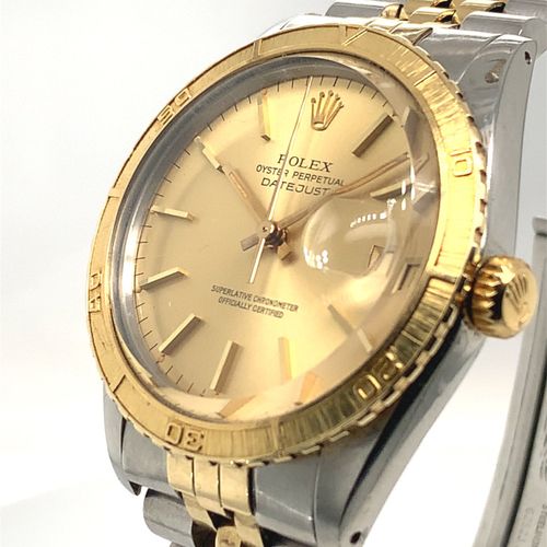 Rolex Atractivo reloj de pulsera bicolor de época con fecha - raro movimiento "T&hellip;