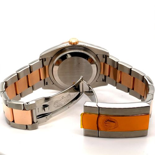 Rolex Très jolie montre-bracelet Bi-Color, presque neuve, avec trotteuse central&hellip;