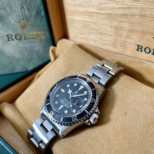 Rolex (*) Reloj de pulsera de buceo de época muy buscado con fecha y caja origin&hellip;