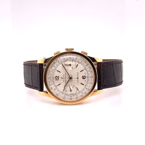 Rolex A extremely rare, charismatic vintage antimagnetic wrist chronograph with &hellip;