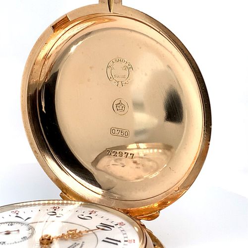 Lange&Söhne (*) A heavy Glashuette hunting case minute repeating pocket watch, m&hellip;