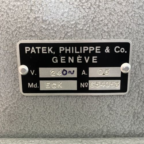 Patek Philippe 罕见的挂钟，60年代的早期石英机芯，作为时间大师，有24V输出和操作说明

作品编号654053，尺寸200 x 250毫米，约1&hellip;