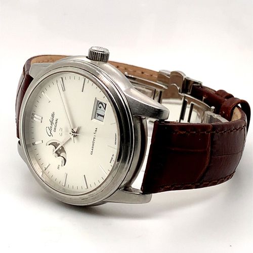 Glashütte Original Senator Élégante montre bracelet avec date panoramique et pha&hellip;