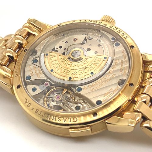 A. Lange & Söhne Élégante et très lourde montre-bracelet Glashütte avec grande d&hellip;
