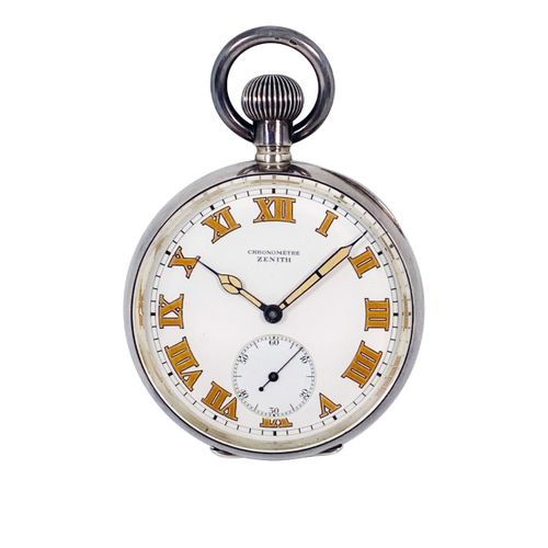 Zenith 
Schweres Ankerchronometer mit Holzschatulle





Werknr. 1607782, Cal. 2&hellip;