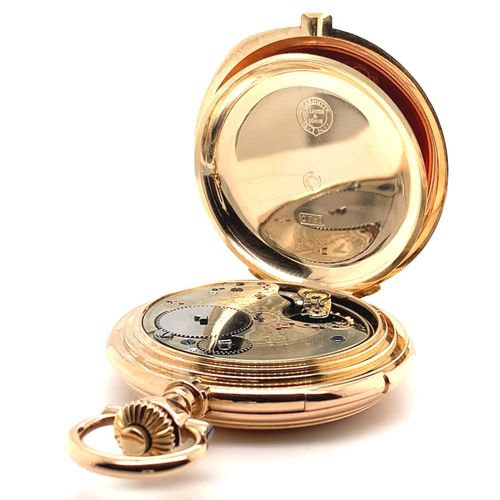 Lange&Söhne (*) A heavy Glashuette hunting case minute repeating pocket watch, m&hellip;