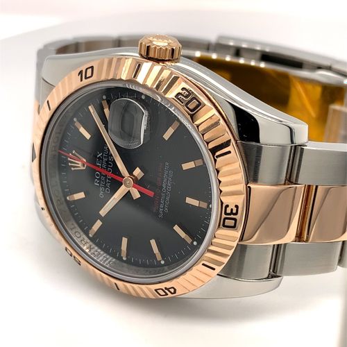 Rolex Très jolie montre-bracelet Bi-Color, presque neuve, avec trotteuse central&hellip;