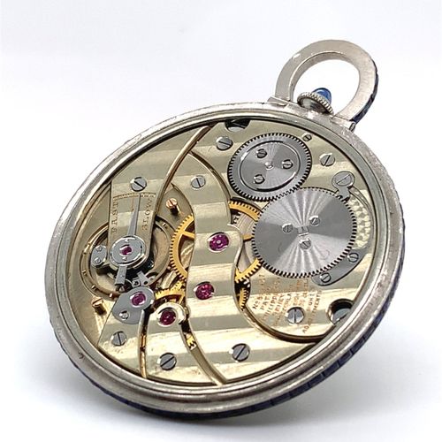 Patek Philippe (*) An elegant, thin Geneva pocket watch in a sapphire set platin&hellip;