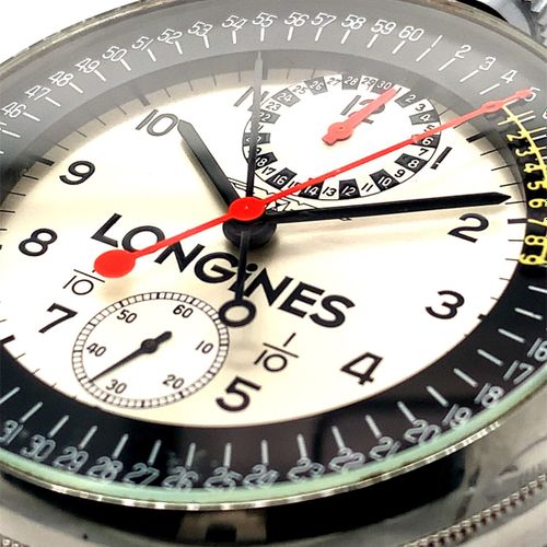 Longines A set of two chronographs with nonius hands, consisting of a vintage sp&hellip;