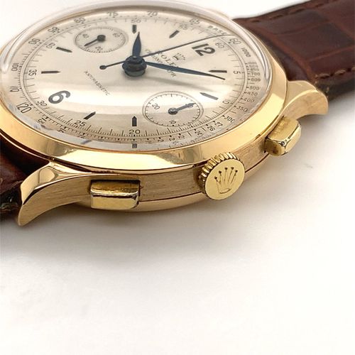 Rolex A stunning and extremely rare, vintage antimagnetic wrist chronograph with&hellip;