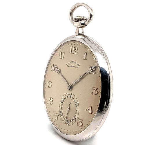 Lange & Söhne Estremamente raro, orologio da tasca Glashütte piatto, cosiddetto &hellip;