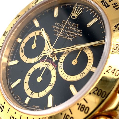 Rolex A popular and well preserved Geneva wrist chronograph with a heavy 18 K go&hellip;