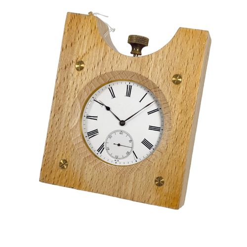 Uhrmacherschule LeLocle (*) Feine Schuluhr mit Federchronometerhemmung im Holzpr&hellip;