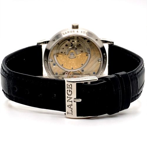 A. Lange & Söhne A Glashütte JUBILÄUMS-LANGEMATIK platinum wristwatch limited to&hellip;