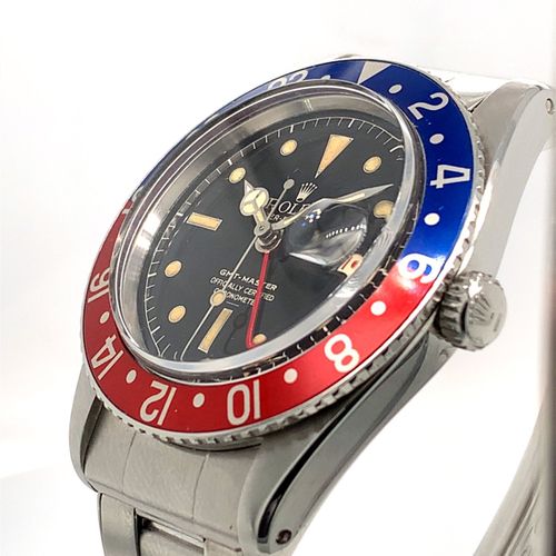 Rolex Beeindruckende, sehr gesuchte Vintage Armbanduhr mit "Pepsi" Lunette, 24h-&hellip;