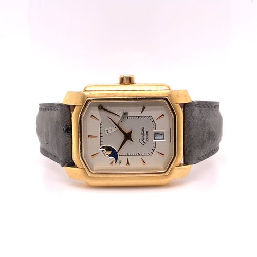 Glashütte Original Pesado y atractivo reloj de pulsera con indicador de reserva &hellip;
