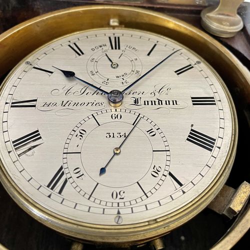A. Johannsen & Co. A London ship's chronometer with 56h power reserve

Movm. No.&hellip;