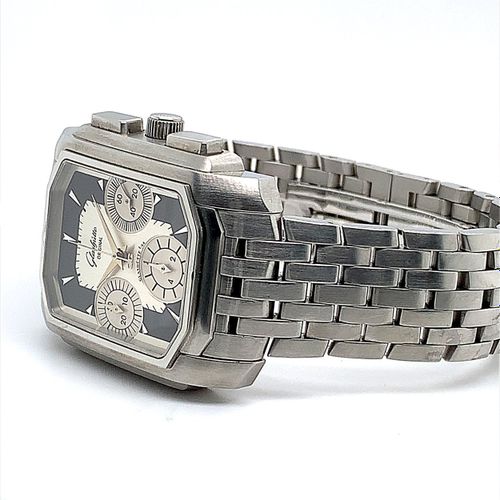 Glashütte Belle et lourde montre-bracelet Glashütte avec chronographe, boîte d'o&hellip;