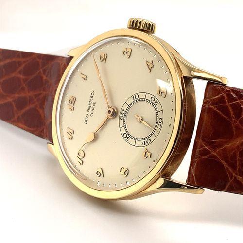 Patek Philippe & Co. An extremely rare and highly attractive vintage Geneva wris&hellip;