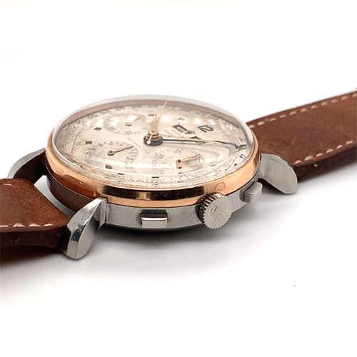 Rolex Bedeutender, extrem seltener Vintage Armbandchronograph mit französischen &hellip;