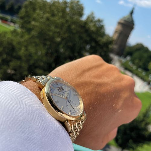 A. Lange & Söhne Élégante et très lourde montre-bracelet Glashütte avec grande d&hellip;