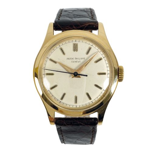 Patek Philippe An elegant and rare vintage Geneva wristwatch with centre seconds&hellip;