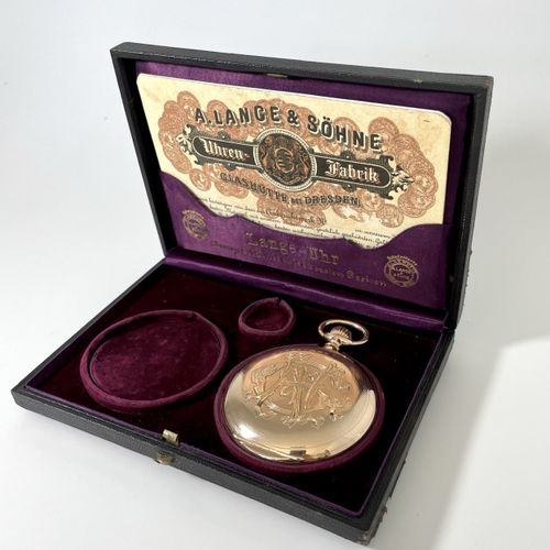 Lange & Söhne An important, very fine and extremely rare Glashuette hunting case&hellip;