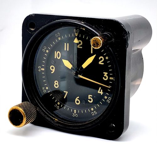 Waltham Watch Co. 罕见的美国空军驾驶舱计时码表，配备8天机芯和中央60分钟计时器

Geh.-Nr. AF54-10188，尺寸61 x 61&hellip;